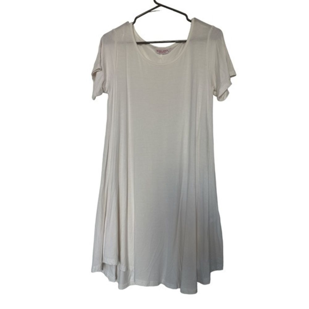 Women's Belaroi Shirt Dress Flowy White Size Small EUC #4001